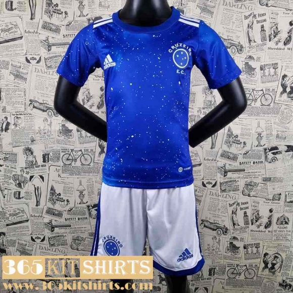 Football Shirts Cruzeiro Blue Kids 2022 2023 AK07