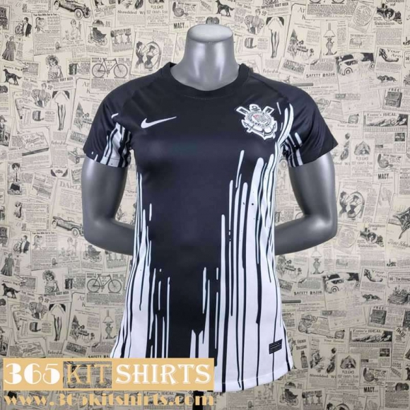 Football Shirts Corinthians Black Womens 2022 2023 AW41