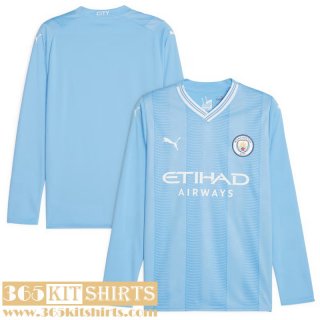 Football Shirts Manchester City Home Mens Long Sleeve 2023 2024