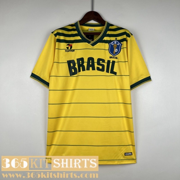 Retro Football Shirts Brazil Home Mens 1984 FG303