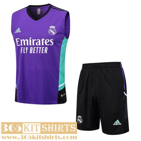 Training Sleeveless Real Madrid Viola Mens 2023 2024 TG878