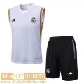 Training Sleeveless Real Madrid White Mens 2023 2024 TG888