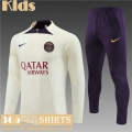 KIT: Training PSG pale yellow Kids 2023 2024 TK642