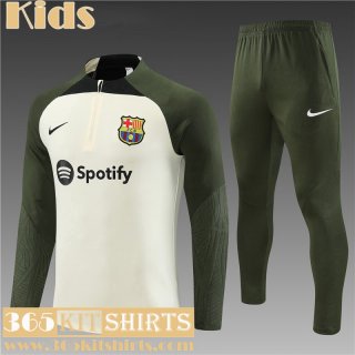 KIT: Training Barcelona pale yellow Kids 2023 2024 TK651