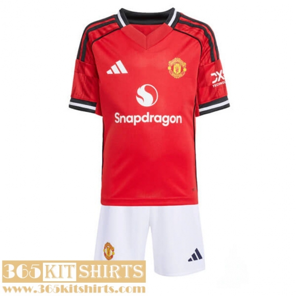 Football Shirts Manchester United Home Kids 25 26