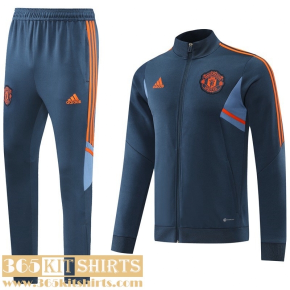 Jacket Manchester United blue Mens 22 23 JK463