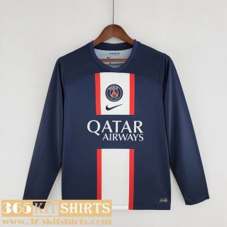 Football Shirts PSG Home Mens Long Sleeve 2022 2023 KL09