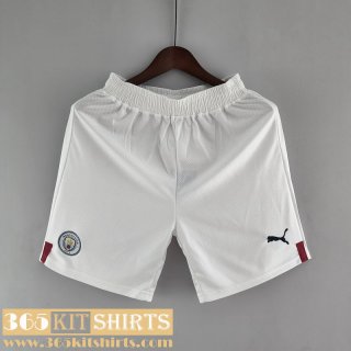 Football Shorts Manchester City White Mens 22 23 DK189