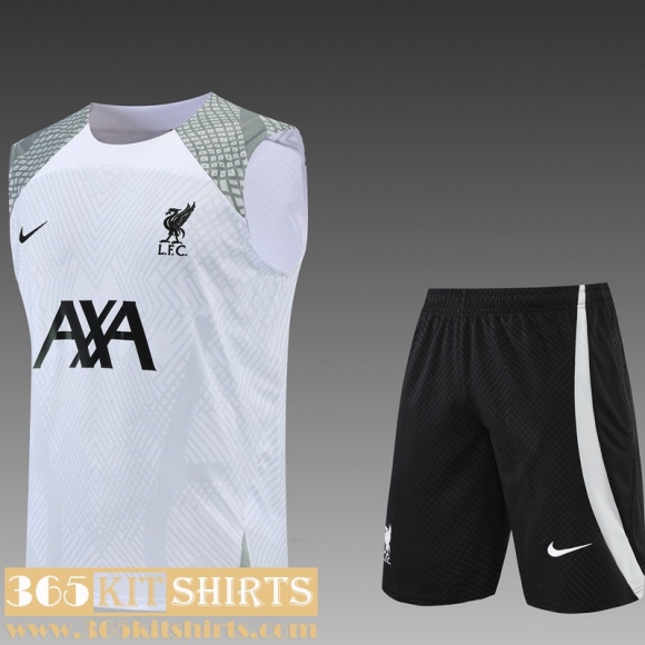 Training Sleeveless Liverpool White Mens 22 23 TG399