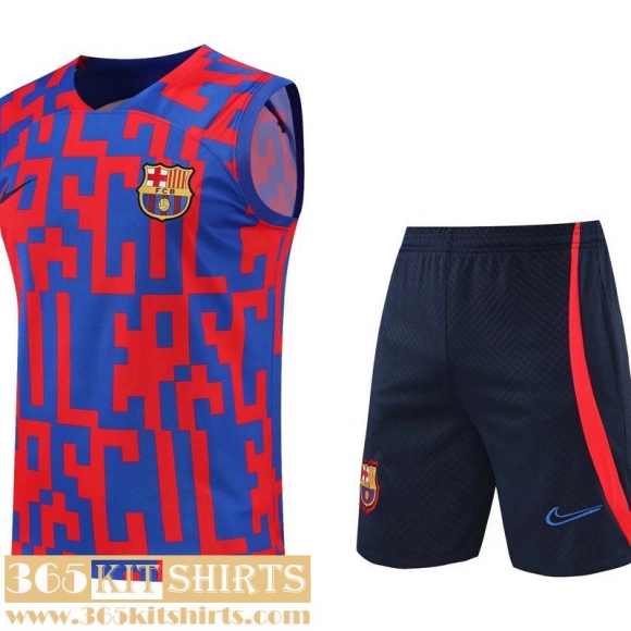 Training Sleeveless Barcelona Red Blue Mens 22 23 TG406