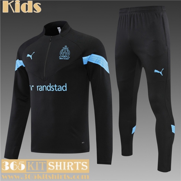 KIT:Training Marseille black Kids 22 23 TK331