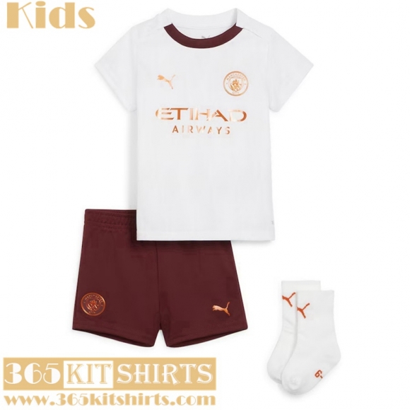 Football Shirts Manchester City Away Kids 2023 2024