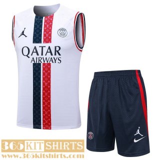 Training Sleeveless PSG White Mens 2023 2024 TG957