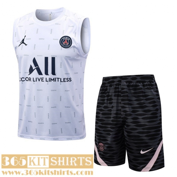 Training Sleeveless PSG White Mens 2023 2024 TG968