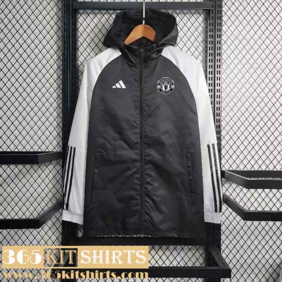 Windbreaker Manchester United black Mens 2023 2024 WK556