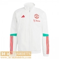 Windbreaker Manchester United White Mens 2023 2024 WK564