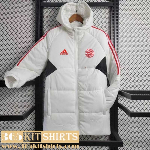 Down Jacket Bayern Munich White Mens 2023 2024 DD140