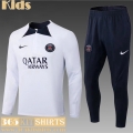 Training PSG White Kids 2022 2023 TK346