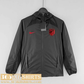 Windbreaker Atletico Madrid black Mens 2022 2023 WK129